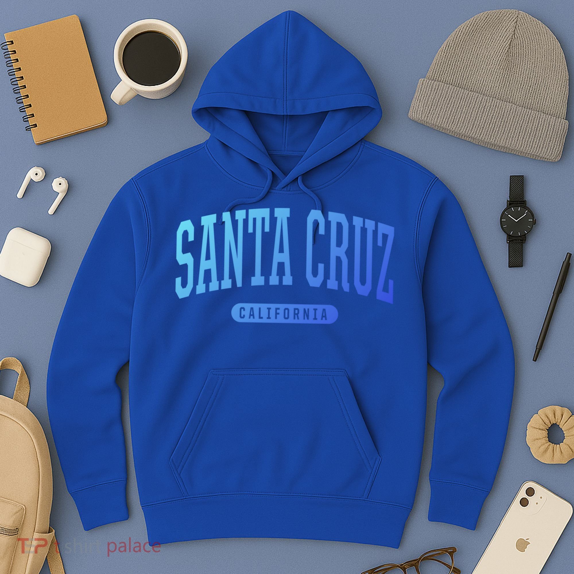 Santa Cruz Gift College University Style Ca Usa Hoodie