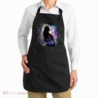 Space Cat Galaxy Cat Funny For Cat Dad Cat Mom Cat Lover Cat Alien Ufo Apron thumb 2