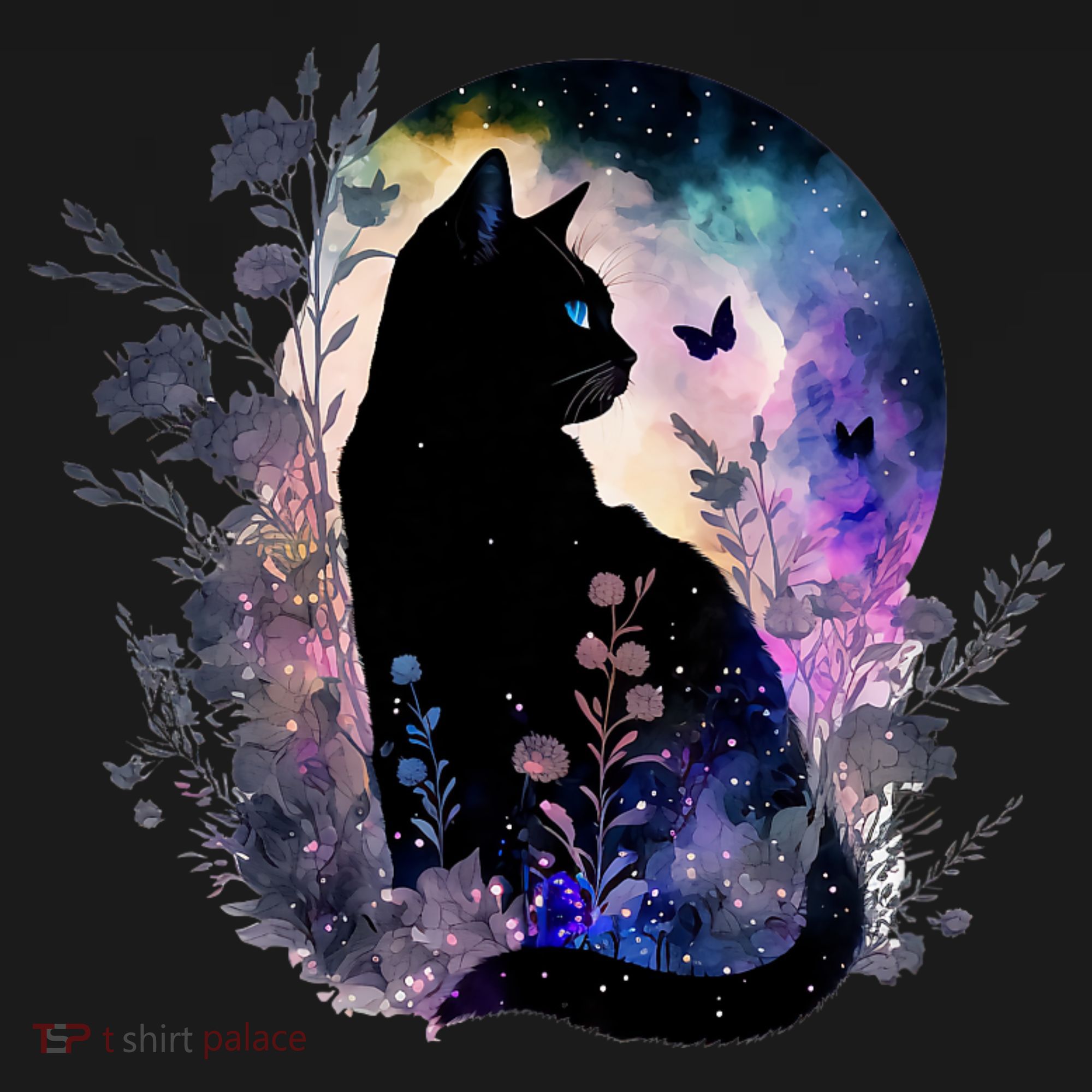 Space Cat Galaxy Cat Funny For Cat Dad Cat Mom Cat Lover Cat Alien Ufo T-Shirt