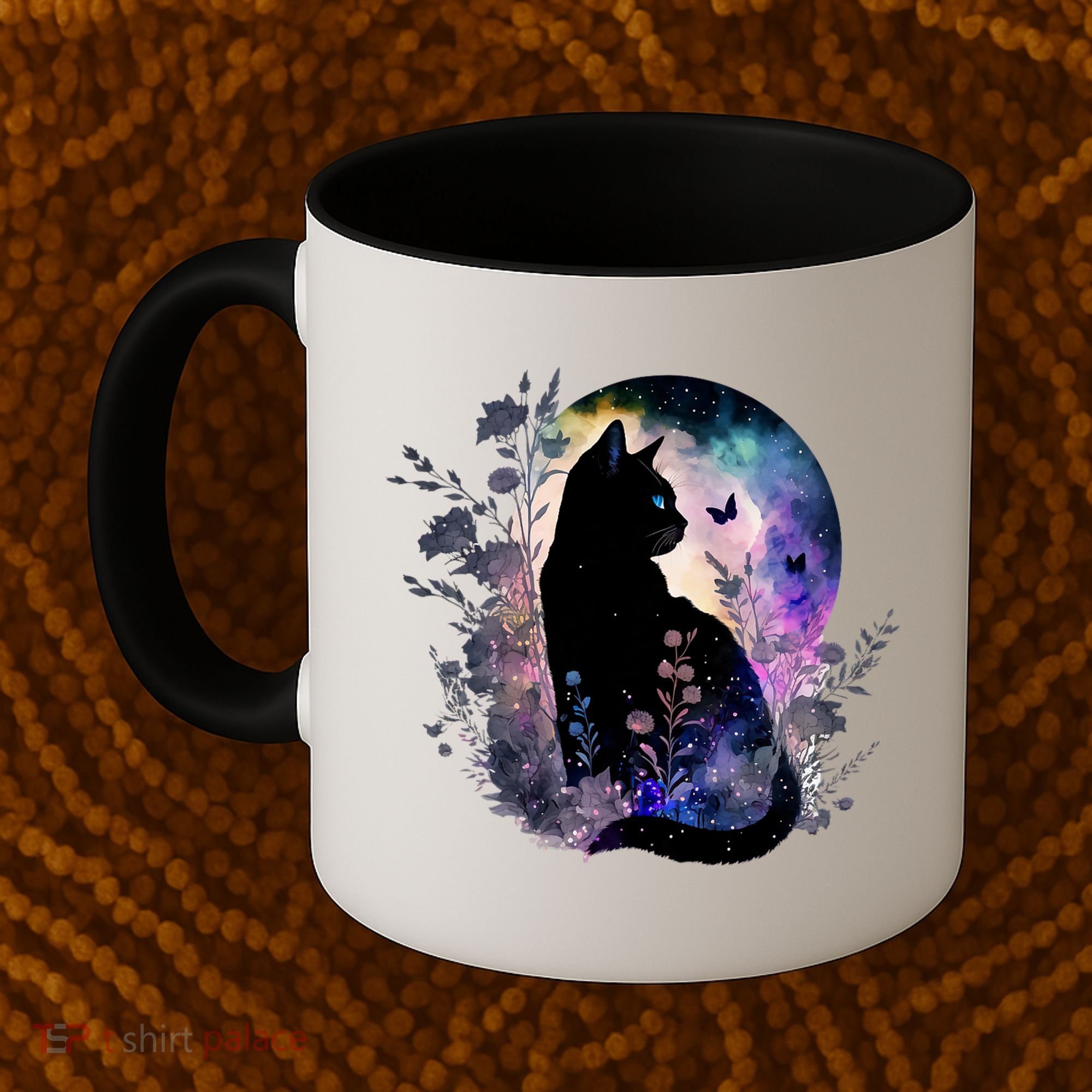 Space Cat Galaxy Cat Funny For Cat Dad Cat Mom Cat Lover Cat Alien Ufo Coffee Mug
