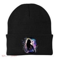 Space Cat Galaxy Cat Funny For Cat Dad Cat Mom Cat Lover Cat Alien Ufo Beanie thumb 0