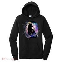 Space Cat Galaxy Cat Funny For Cat Dad Cat Mom Cat Lover Cat Alien Ufo Women's Hoodie thumb 0