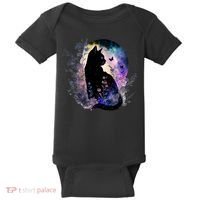 Space Cat Galaxy Cat Funny For Cat Dad Cat Mom Cat Lover Cat Alien Ufo Baby Bodysuit thumb 0
