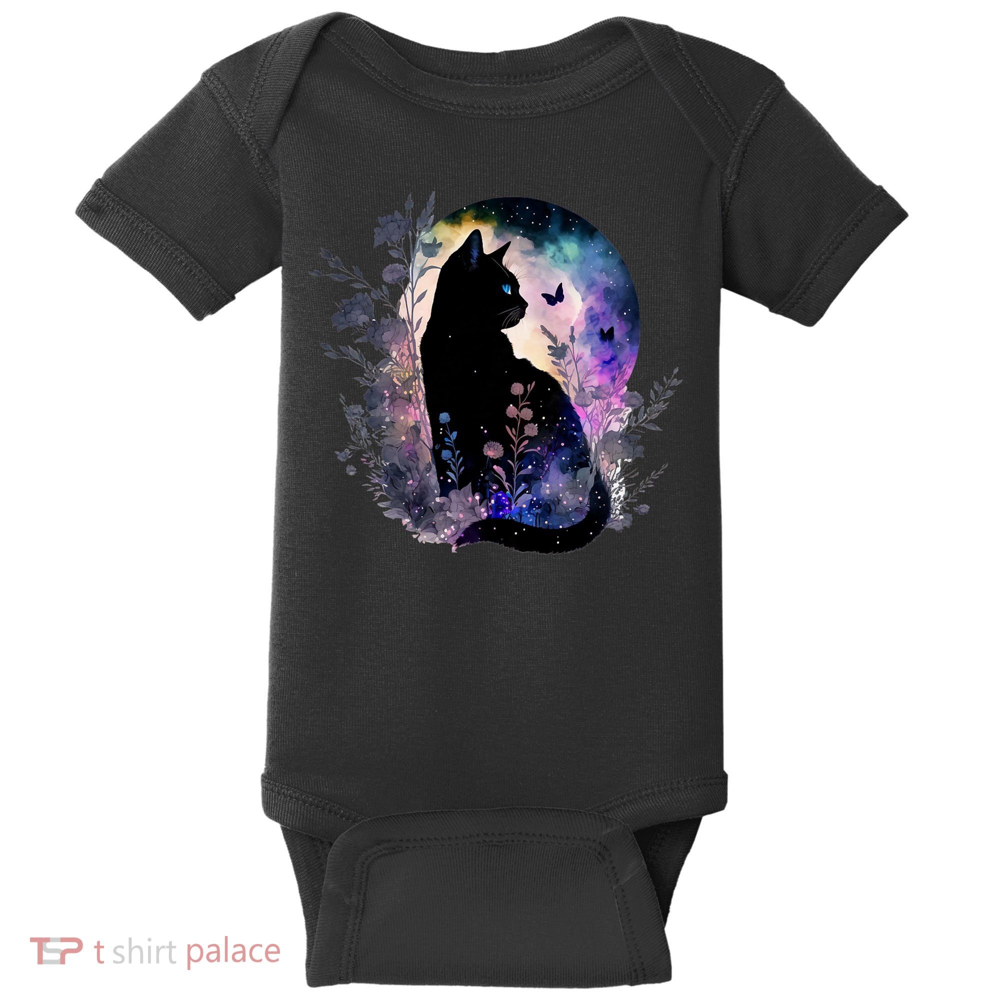 Space Cat Galaxy Cat Funny For Cat Dad Cat Mom Cat Lover Cat Alien Ufo Baby Bodysuit