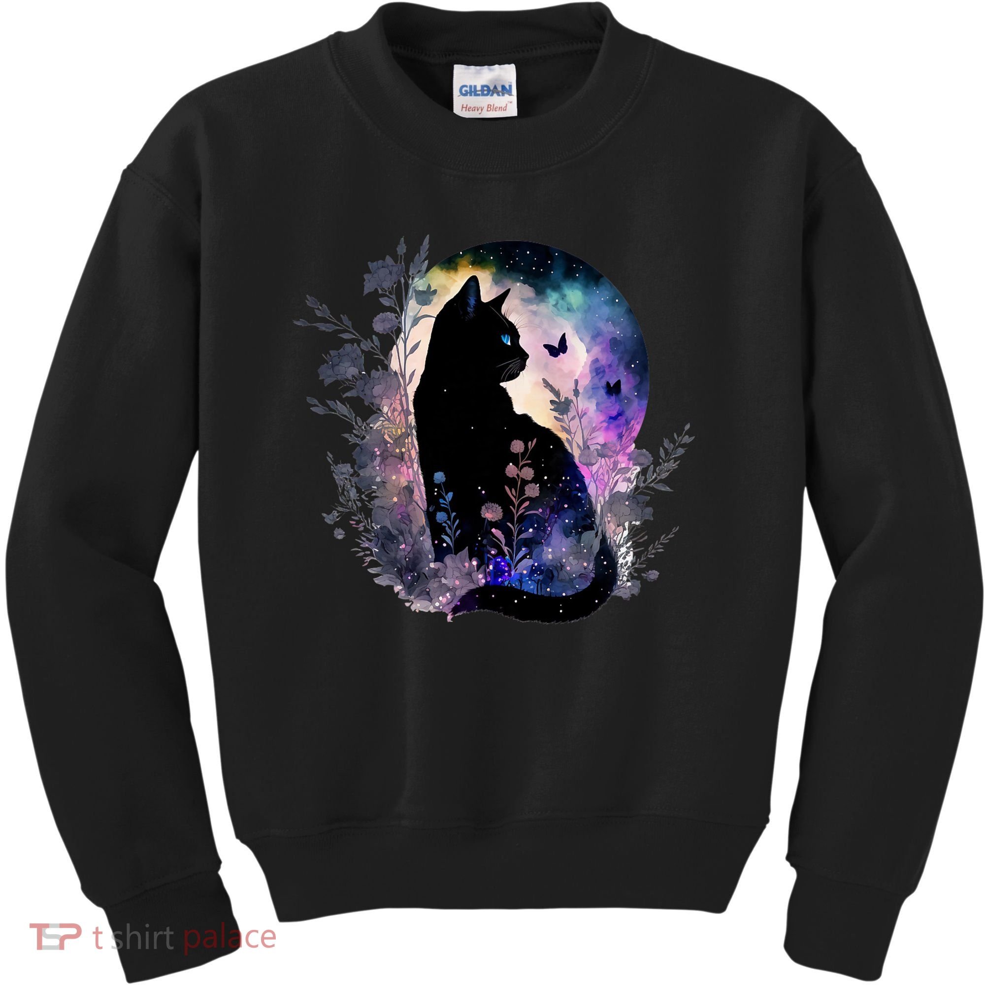 Space Cat Galaxy Cat Funny For Cat Dad Cat Mom Cat Lover Cat Alien Ufo Kids Sweatshirt