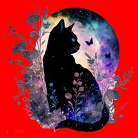 Space Cat Galaxy Cat Funny For Cat Dad Cat Mom Cat Lover Cat Alien Ufo Santa Hat thumb 1