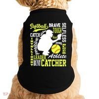 Softball Catcher Great For Ns Traits Of A Catcher Gift Doggie Tank thumb 0