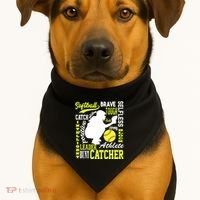 Softball Catcher Great For Ns Traits Of A Catcher Gift USA-Made Doggie Bandana thumb 1
