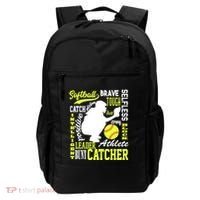 Softball Catcher Great For Ns Traits Of A Catcher Gift Backpack thumb 0