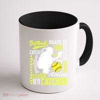 Softball Catcher Great For Ns Traits Of A Catcher Gift Coffee Mug thumb 1