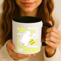 Softball Catcher Great For Ns Traits Of A Catcher Gift Coffee Mug thumb 3