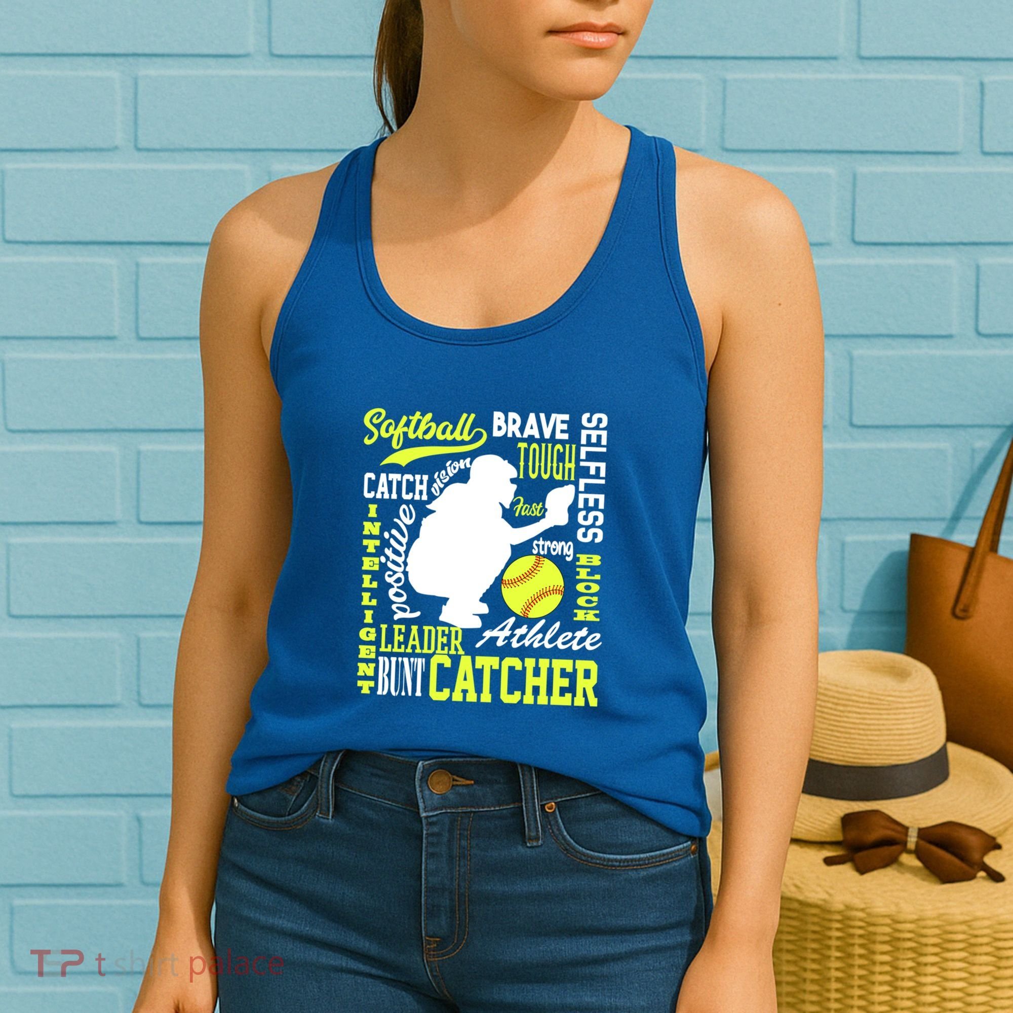 Softball Catcher Great For Ns Traits Of A Catcher Gift Women's Tank Top