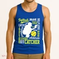 Softball Catcher Great For Ns Traits Of A Catcher Gift Tank Top thumb 3
