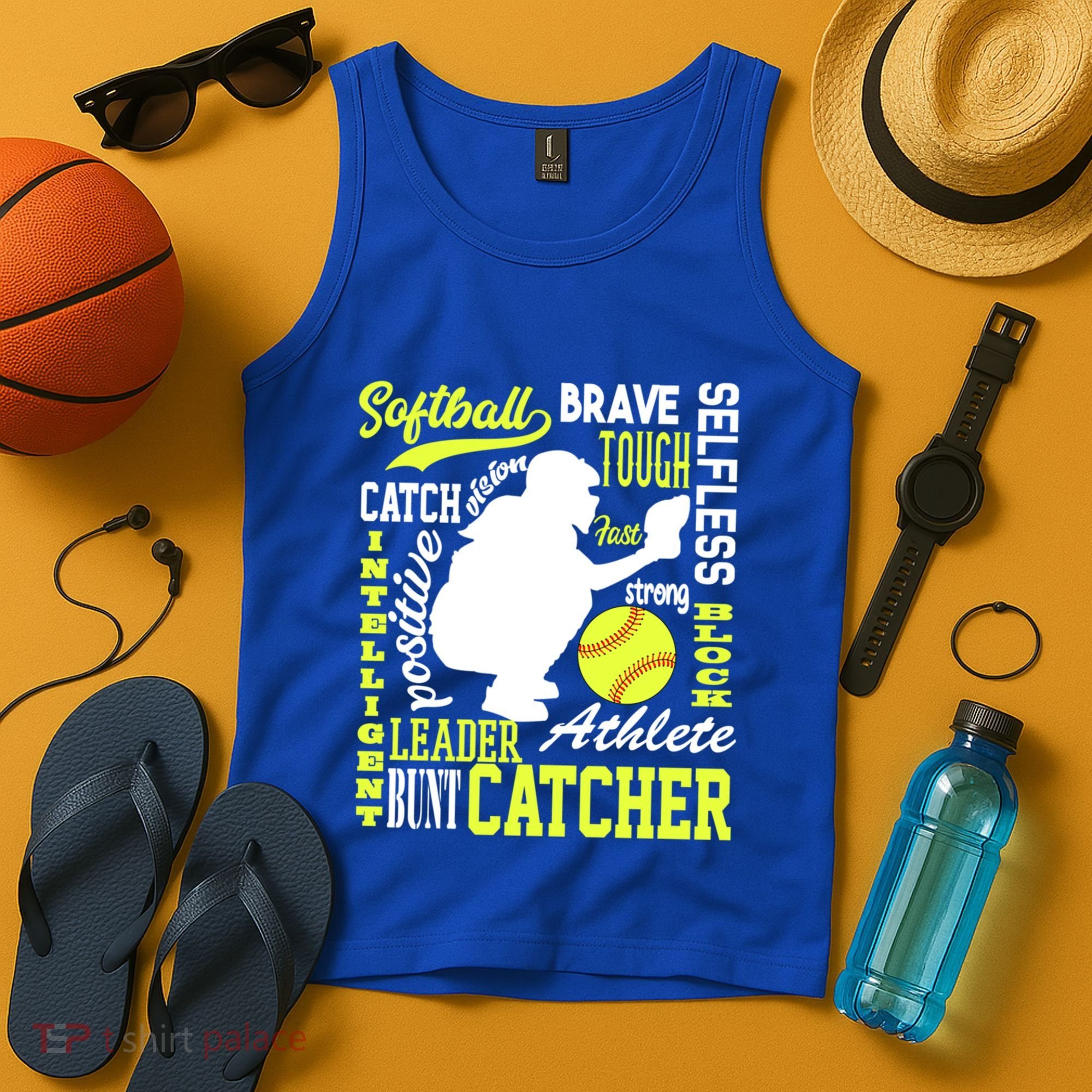 Softball Catcher Great For Ns Traits Of A Catcher Gift Tank Top
