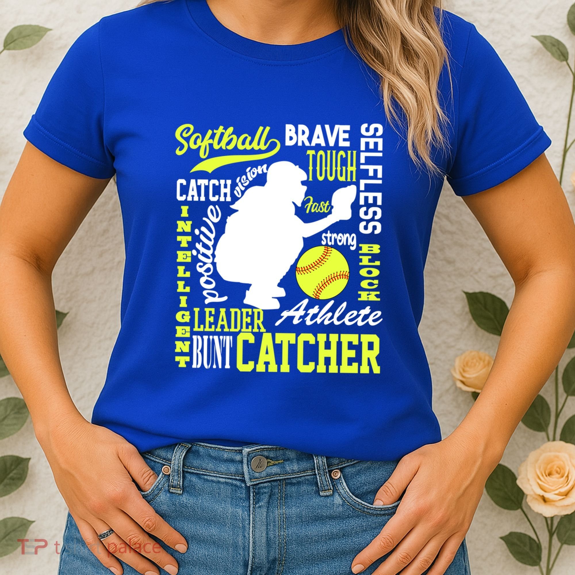 Softball Catcher Great For Ns Traits Of A Catcher Gift Women's T-Shirt