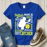 Softball Catcher Great For Ns Traits Of A Catcher Gift Women's T-Shirt thumb 3