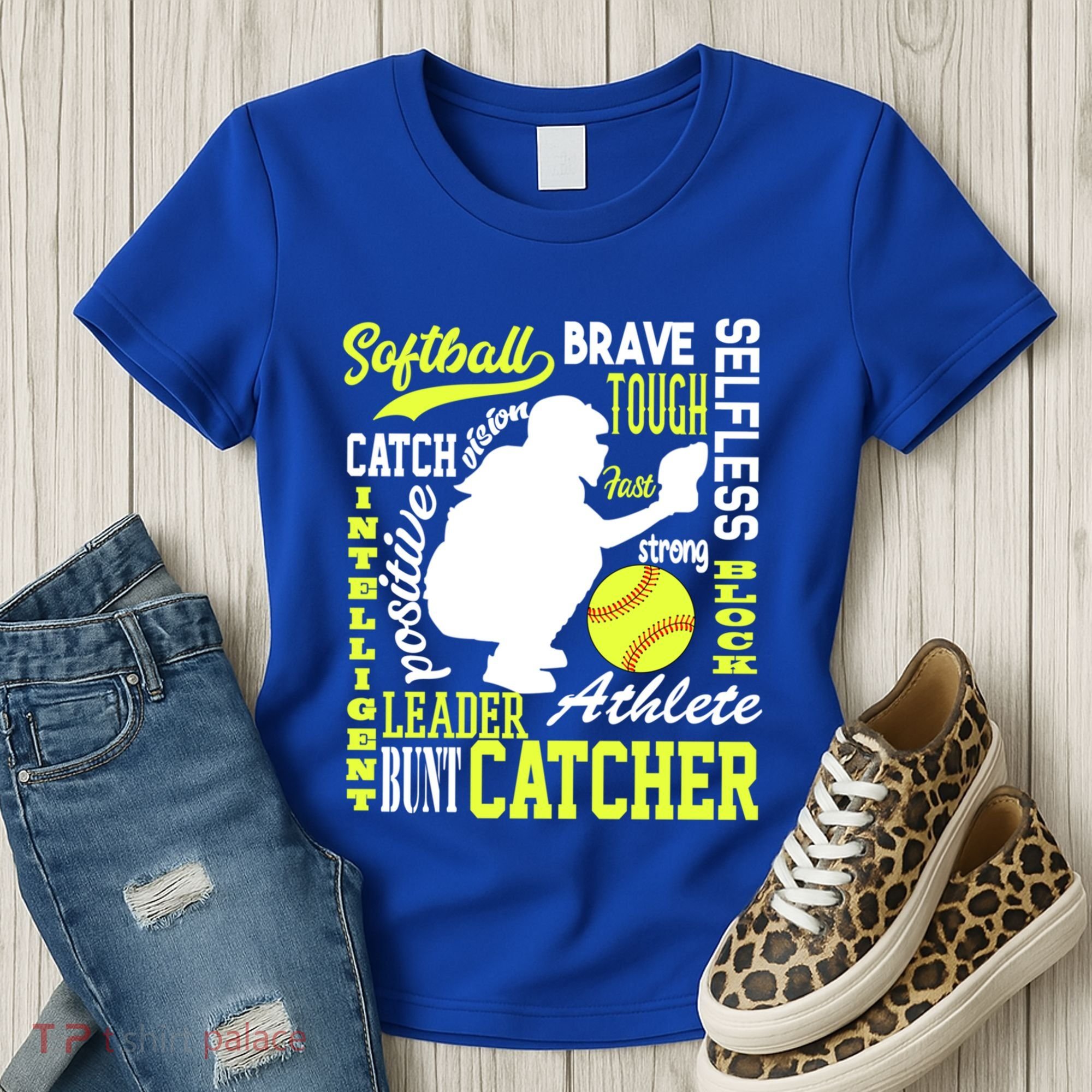 Softball Catcher Great For Ns Traits Of A Catcher Gift Women's T-Shirt