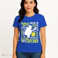 Softball Catcher Great For Ns Traits Of A Catcher Gift Women's T-Shirt thumb 4