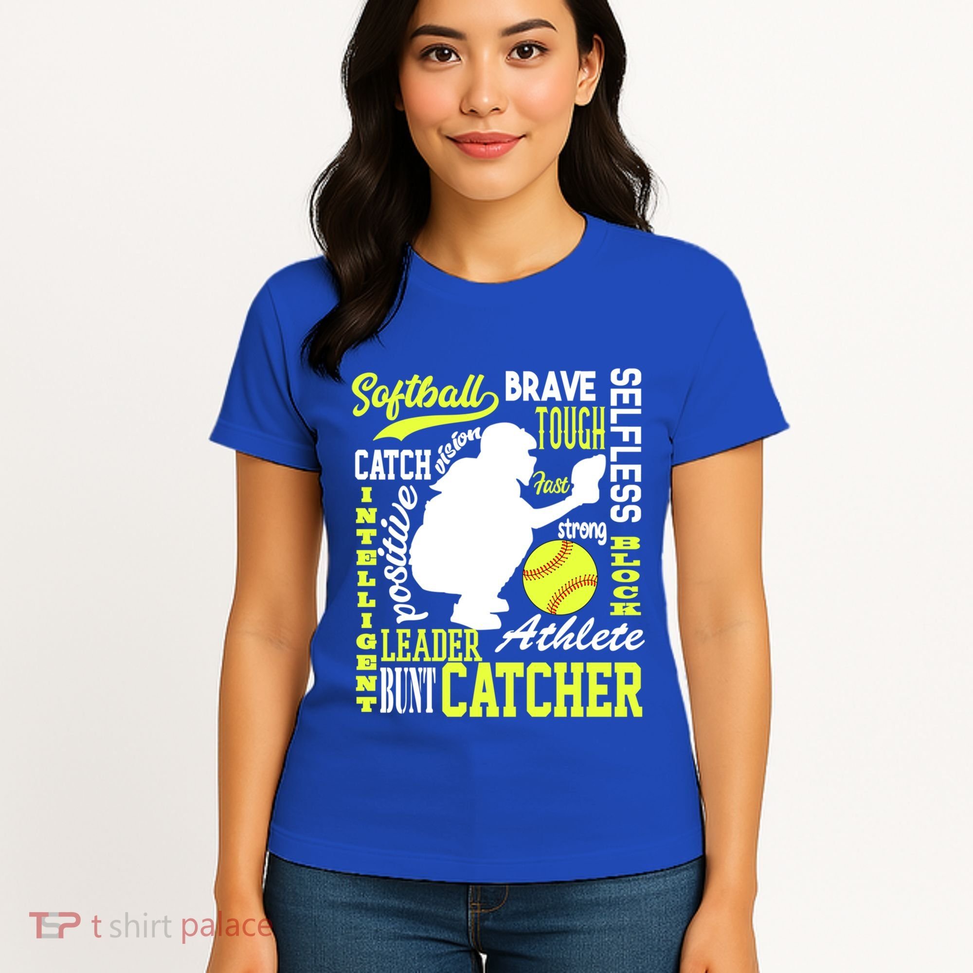 Softball Catcher Great For Ns Traits Of A Catcher Gift Women's T-Shirt