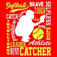 Softball Catcher Great For Ns Traits Of A Catcher Gift Santa Hat thumb 1