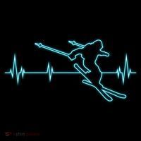 Ski Cool Gift Skiing Heartbeat Tee Skier Cool Gift Skiing Lover Gift Coffee Mug thumb 5
