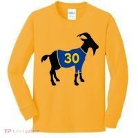 Goat 30 Basketball Jersey Kids Long Sleeve Shirt thumb 0