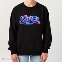 Saved Christian Graffiti Art Retro 80S 90s Women's Sweatshirt thumb 0