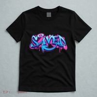 Saved Christian Graffiti Art Retro 80S 90s T-Shirt thumb 5