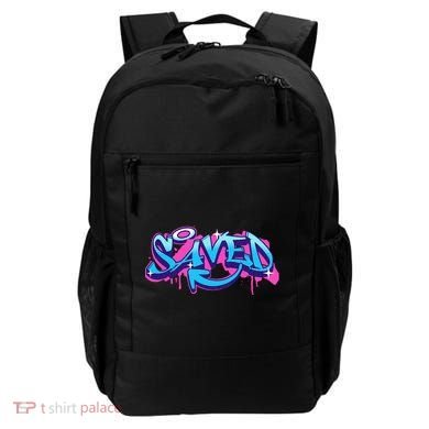 Saved Christian Graffiti Art Retro 80S 90s Backpack