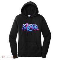 Saved Christian Graffiti Art Retro 80S 90s Women's Hoodie thumb 0