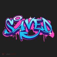 Saved Christian Graffiti Art Retro 80S 90s Tumbler thumb 3