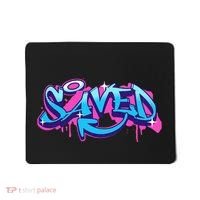 Saved Christian Graffiti Art Retro 80S 90s Mousepad thumb 0