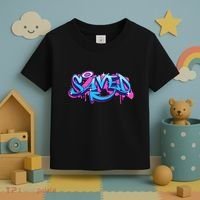 Saved Christian Graffiti Art Retro 80S 90s Toddler T-Shirt thumb 3