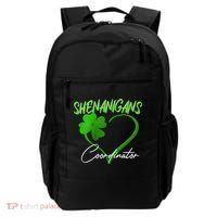 Shenanigans Coordinator Green Heart Shamrock St Patricks Day Backpack thumb 0