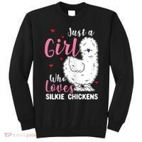 Silkie Chicken Girl Who Loves Silkie Chickens Sweatshirt thumb 0