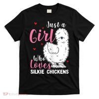 Silkie Chicken Girl Who Loves Silkie Chickens T-Shirt thumb 0