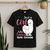 Silkie Chicken Girl Who Loves Silkie Chickens T-Shirt thumb 2