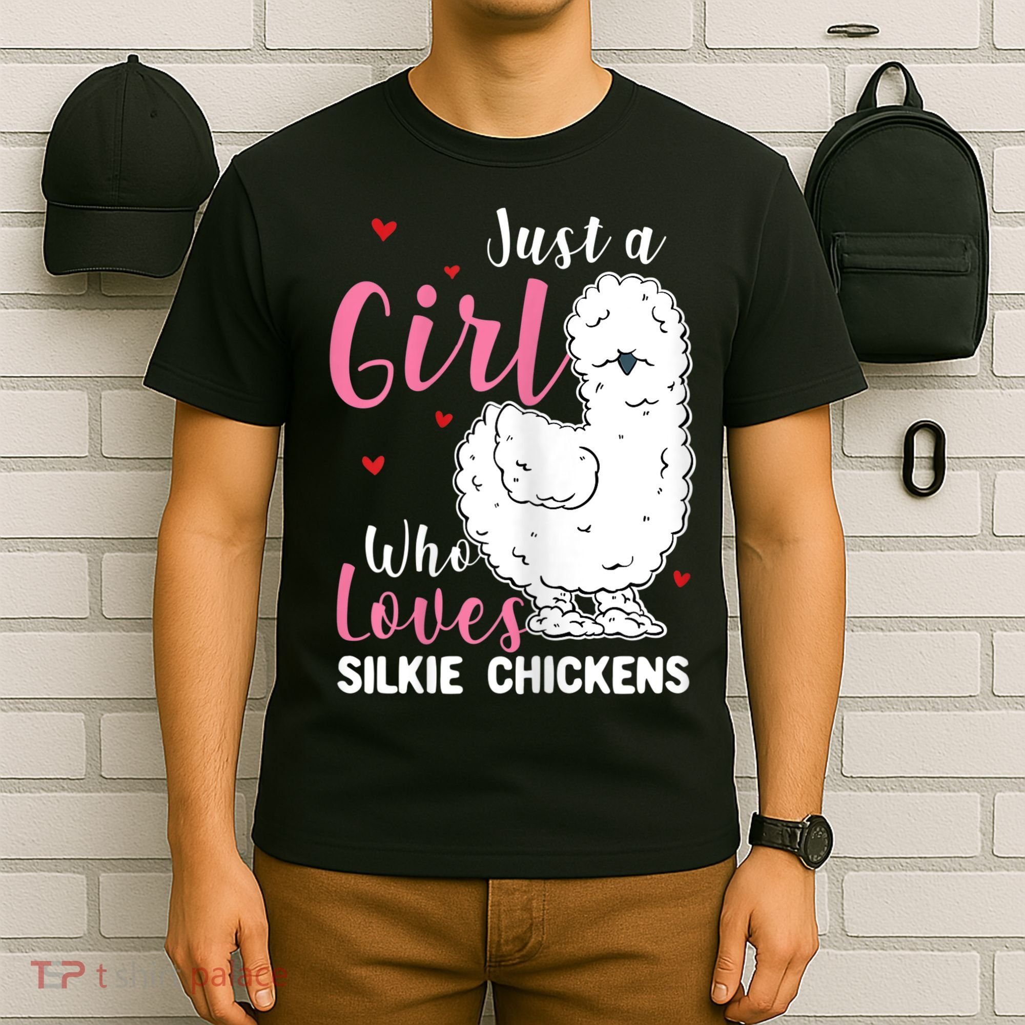 Silkie Chicken Girl Who Loves Silkie Chickens T-Shirt