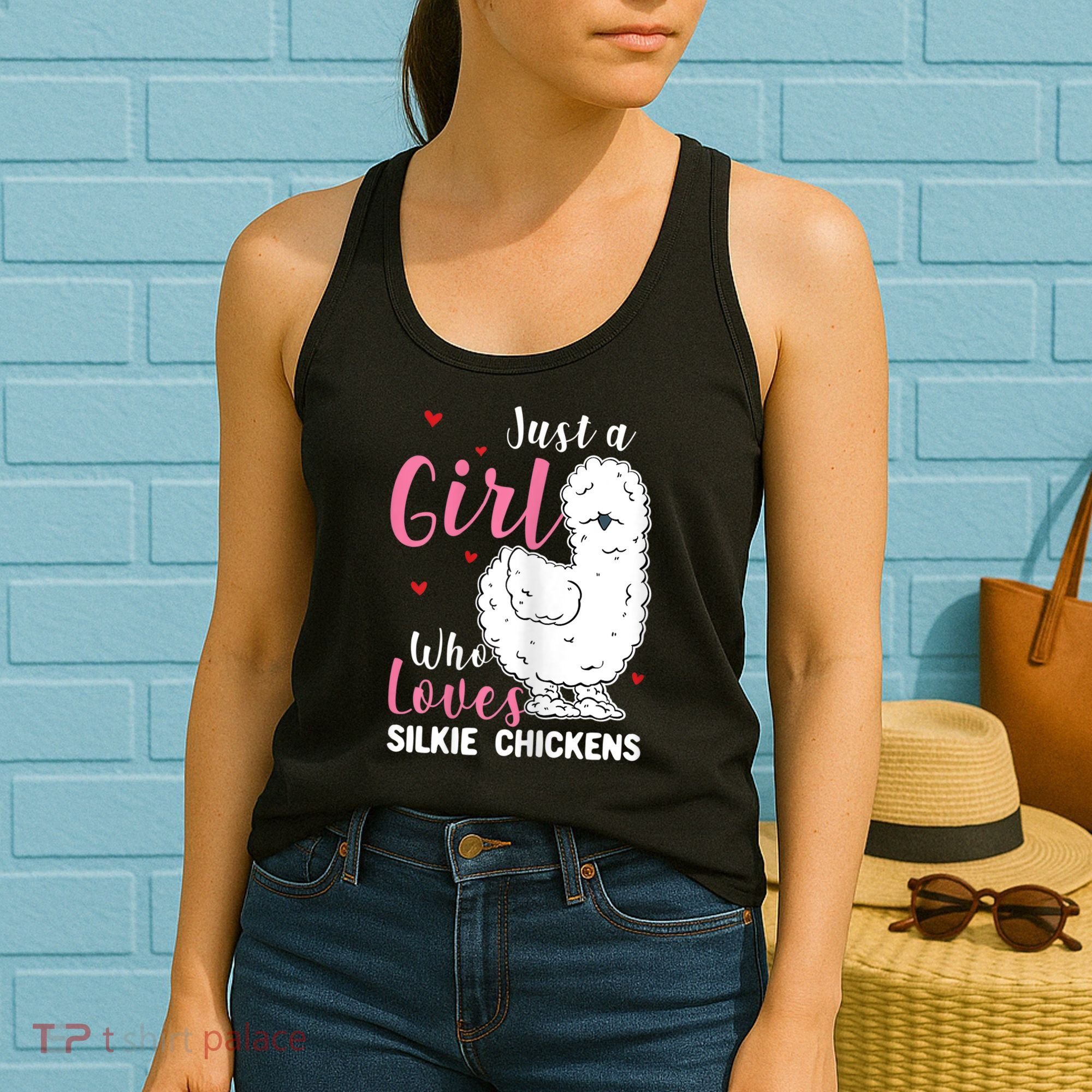 Silkie Chicken Girl Who Loves Silkie Chickens Women's Tank Top
