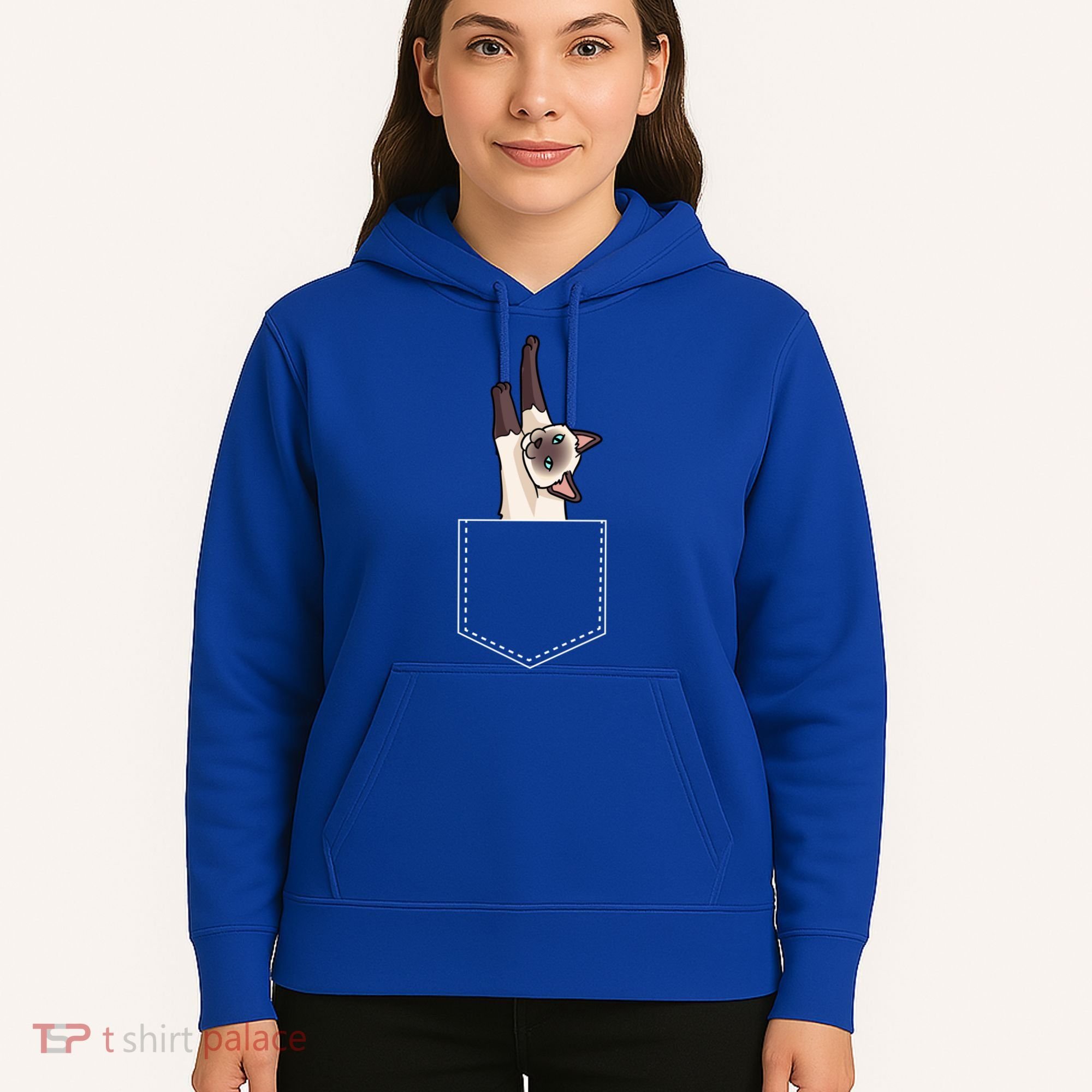 Siamese Cat Gift Love My Siamese Cat Funny Gift Hoodie