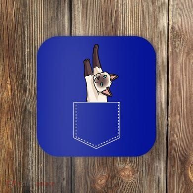 Siamese Cat Gift Love My Siamese Cat Funny Gift Coaster