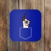 Siamese Cat Gift Love My Siamese Cat Funny Gift Coaster thumb 0