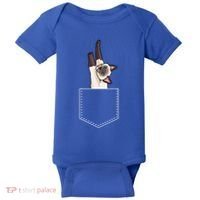 Siamese Cat Gift Love My Siamese Cat Funny Gift Baby Bodysuit thumb 0