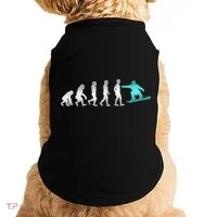 Snowboarding Cute Gift Evolution Of Snowboarder Gift Doggie Tank thumb 0