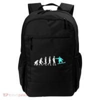 Snowboarding Cute Gift Evolution Of Snowboarder Gift Backpack thumb 0