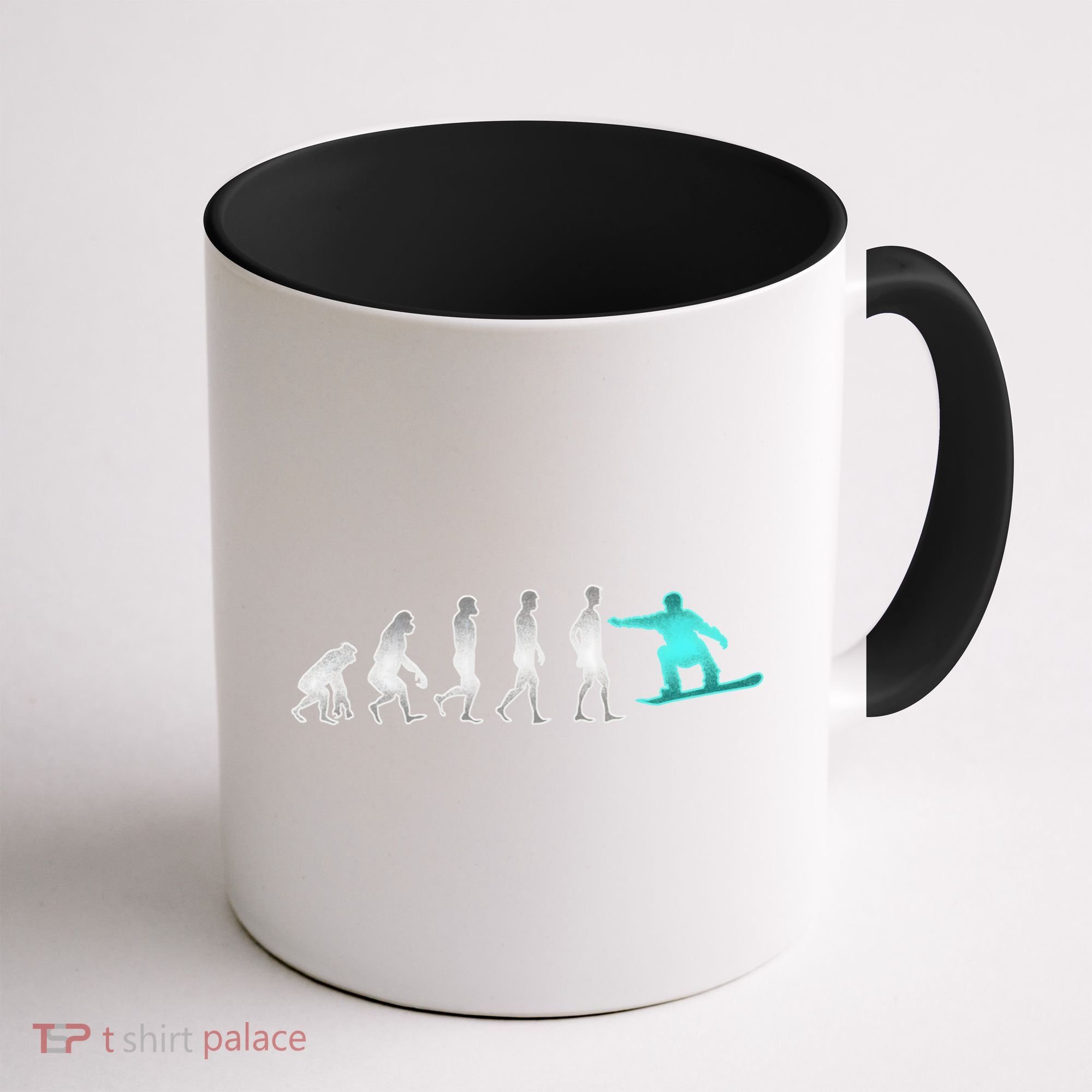 Snowboarding Cute Gift Evolution Of Snowboarder Gift Coffee Mug