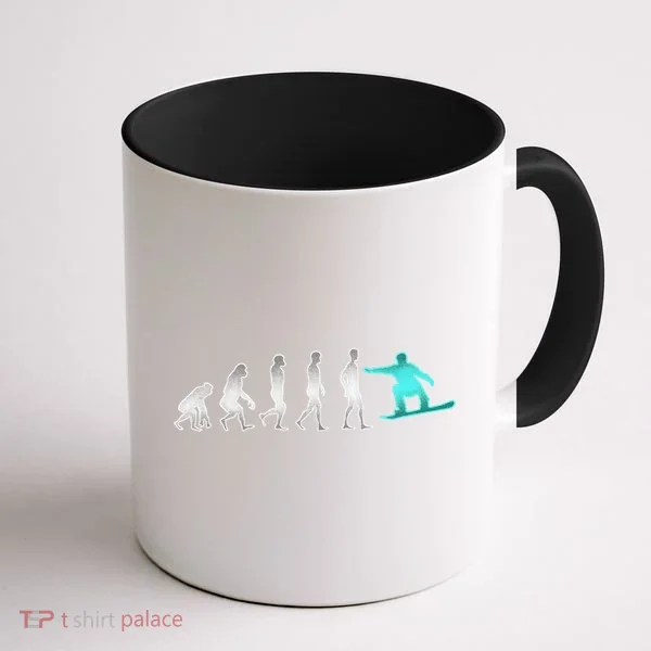Snowboarding Cute Gift Evolution Of Snowboarder Gift Coffee Mug