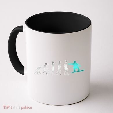 Snowboarding Cute Gift Evolution Of Snowboarder Gift Coffee Mug