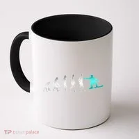Snowboarding Cute Gift Evolution Of Snowboarder Gift Coffee Mug thumb 0