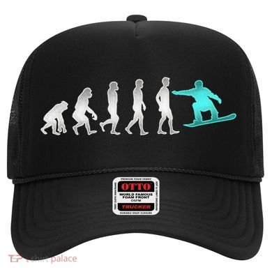 Snowboarding Cute Gift Evolution Of Snowboarder Gift Hat